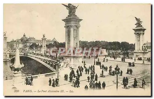 Cartes postales Paris le Pont Alexandre III