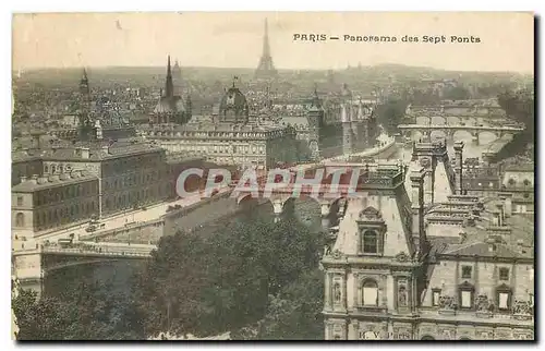 Ansichtskarte AK Paris Panorama des Sept Ponts