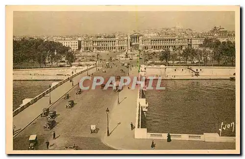 Cartes postales Paris en Flanant vue generale de la Place de la Concorde