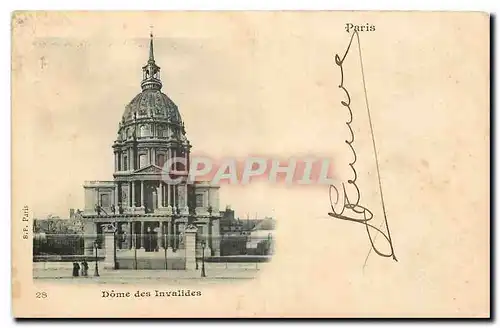 Cartes postales Paris Dome des Invalides