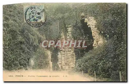 Ansichtskarte AK Paris Buttes Chaumont la Grotte