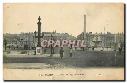 Cartes postales Paris Place de la Concorde