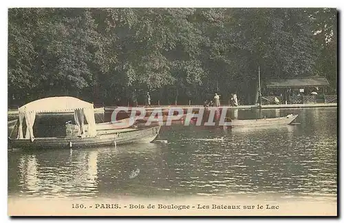 Ansichtskarte AK Paris Bois de Boulogne les Bateaux sur le Lac