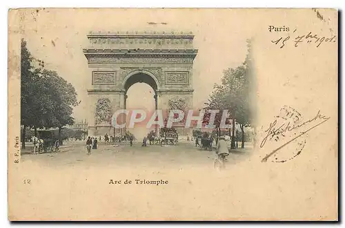 Cartes postales Paris Arc de Triomphe