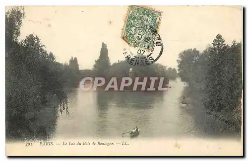 Cartes postales Paris le Lac du Bois de Boulogne