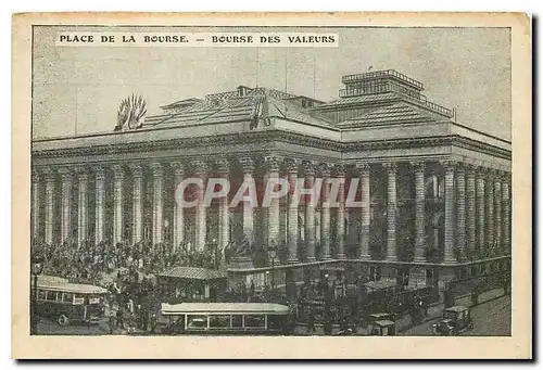 Cartes postales Place de la Bourse Bourse des Valeurs