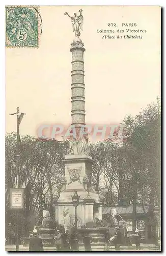 Cartes postales Paris Colonne des Victoires Place du Chatelet