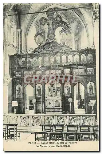 Ansichtskarte AK Paris Eglise Saint Julien le Pauvre le Choeur avec l'Iconostase