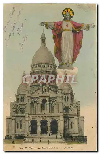 Cartes postales Paris le Sacre Coeur de Montmartre