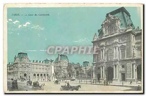 Cartes postales Paris la Cour du Carrousel