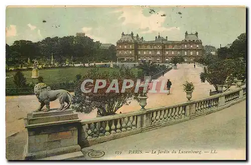 Ansichtskarte AK Paris le Jardin du Luxembourg Lion