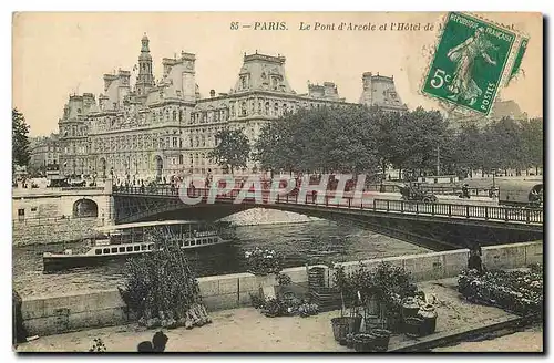 Cartes postales Paris le Pont d'Areole et l'Hotel de