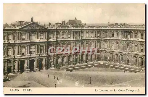 Ansichtskarte AK Paris le Louvre la Cour Francois Ier