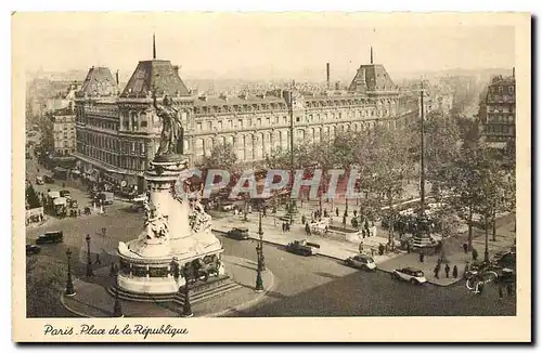 Cartes postales Paris Place de la Republique