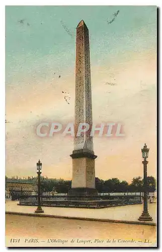 Ansichtskarte AK Paris l'Obelisque de Louqsor Place de la Concorde