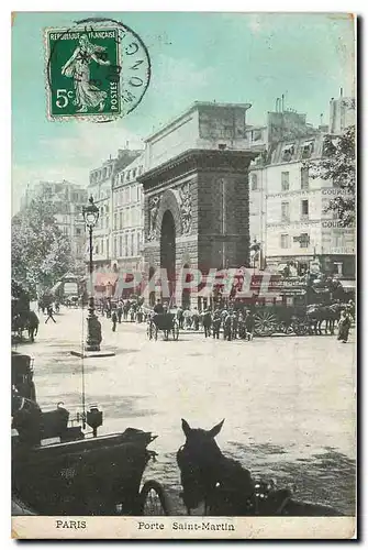 Cartes postales Paris Porte Saint Martin