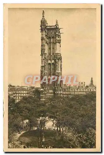 Cartes postales Paris en flanant la Tour Saint Jacques