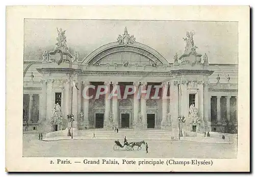 Ansichtskarte AK Paris Grand Palais porte principale champs Elysees