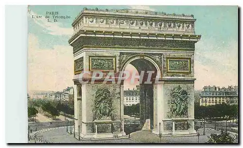 Cartes postales Paris l'Arc de triomphe