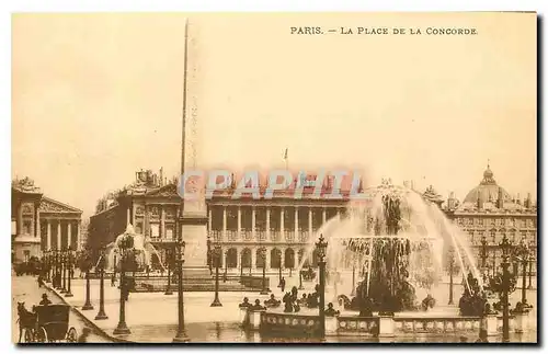 Cartes postales Paris la Place de la Concorde