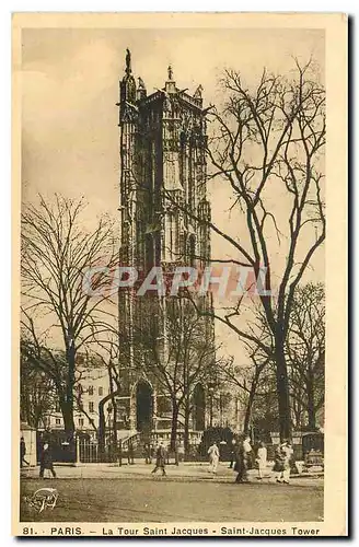 Cartes postales Paris la Tour Saint Jacques