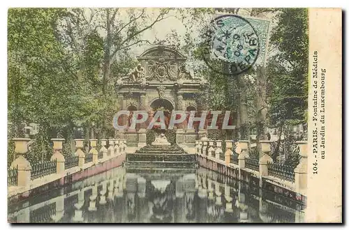 Ansichtskarte AK Paris Fontaine de Medicis au Jardin du Luxembourg