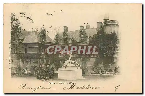 Cartes postales Paris Hotel de Cluny