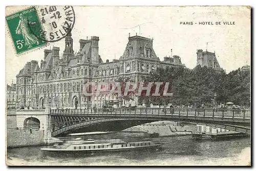 Cartes postales Paris Hotel de Ville