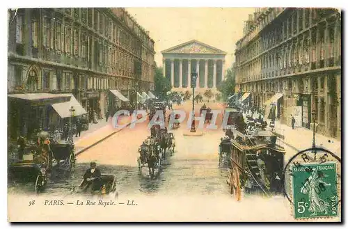 Cartes postales Paris La Rue Royale