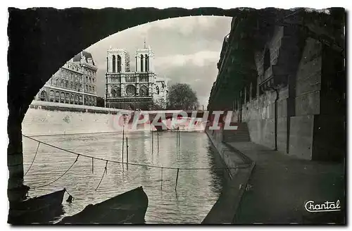 Ansichtskarte AK Paris Promenade sous les Ponts Notre Dame