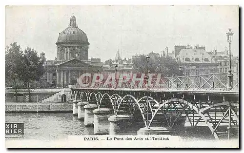 Ansichtskarte AK Paris Le Pont des Arts et l'Institut