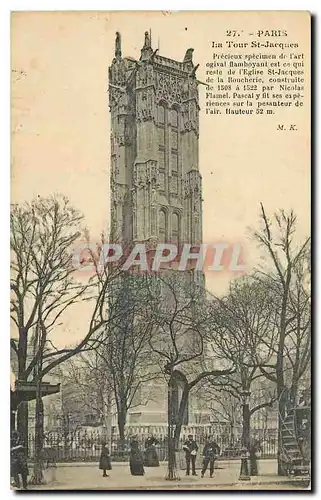 Cartes postales Paris La Tour St Jacques