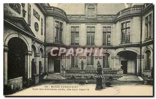 Cartes postales Musee Carnavalet Cour des batiments neufs dite Cour Henri IV