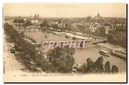 Ansichtskarte AK Paris Vue sur la Seine prise du Pavillon de Flore