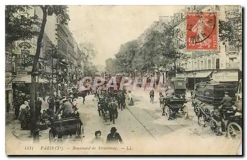 Ansichtskarte AK Paris Boulevard de Strasbourg