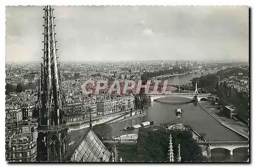 Ansichtskarte AK Paris Vue sur la Seine en amont de Notre Dame