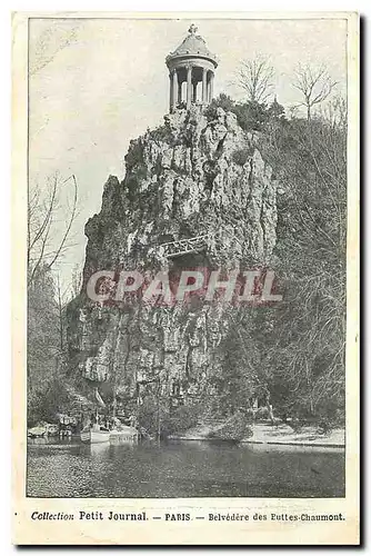 Ansichtskarte AK Collection Petit Journal Paris Belvedere des Buttes Chaumont