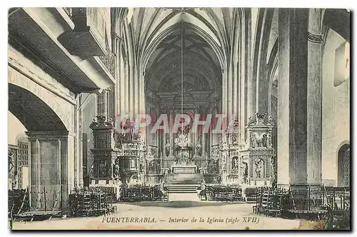 Cartes postales Fuenterrabia Interior de la Iglesia