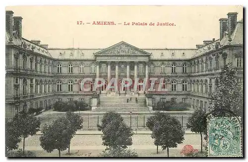 Cartes postales Amiens Le Palais de Justice