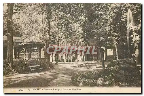 Cartes postales Vichy Source Lardy Parc et Pavillon