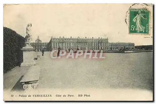 Cartes postales Palais de Versailles Cote du Parc