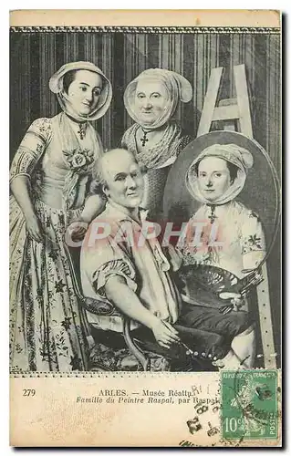 Cartes postales Arles Musee Reallu Famille du Peintre Raspal par Raspal