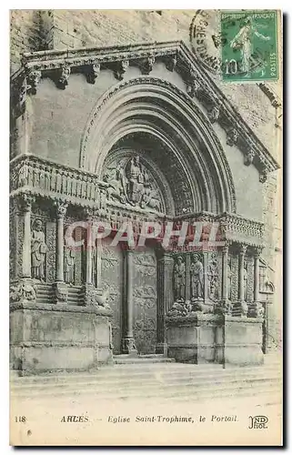 Cartes postales Arles Eglise Saint Trophime le Portail