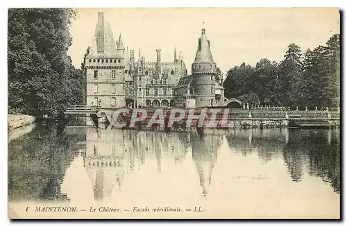 Cartes postales Maintenon Le Chateau Facade meridionale