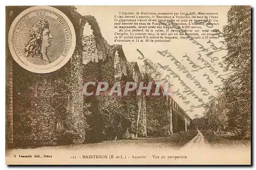 Cartes postales Maintenon E et L Aqueduc Vue en perspective