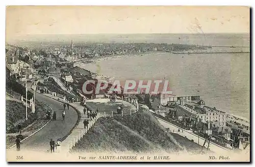 Cartes postales Vue sur Sainte Adresse et le Havre