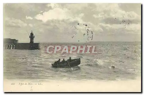 Ansichtskarte AK Effet de Mer Phare Bateau Barque