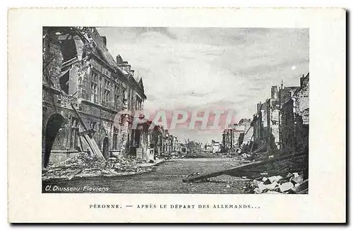 Cartes postales Peronne Apres le Depart des Allemands Militaria