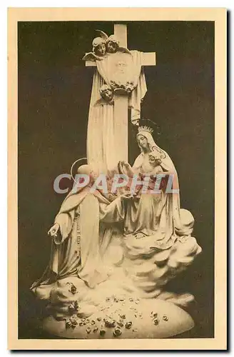 Cartes postales La Chapelle des Carmelites de Lisieux Groupe sculpte dominant le Matre Autel
