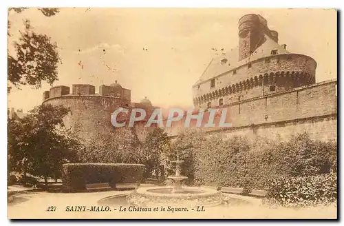 Cartes postales Saint Malo Le Chateau et le Square